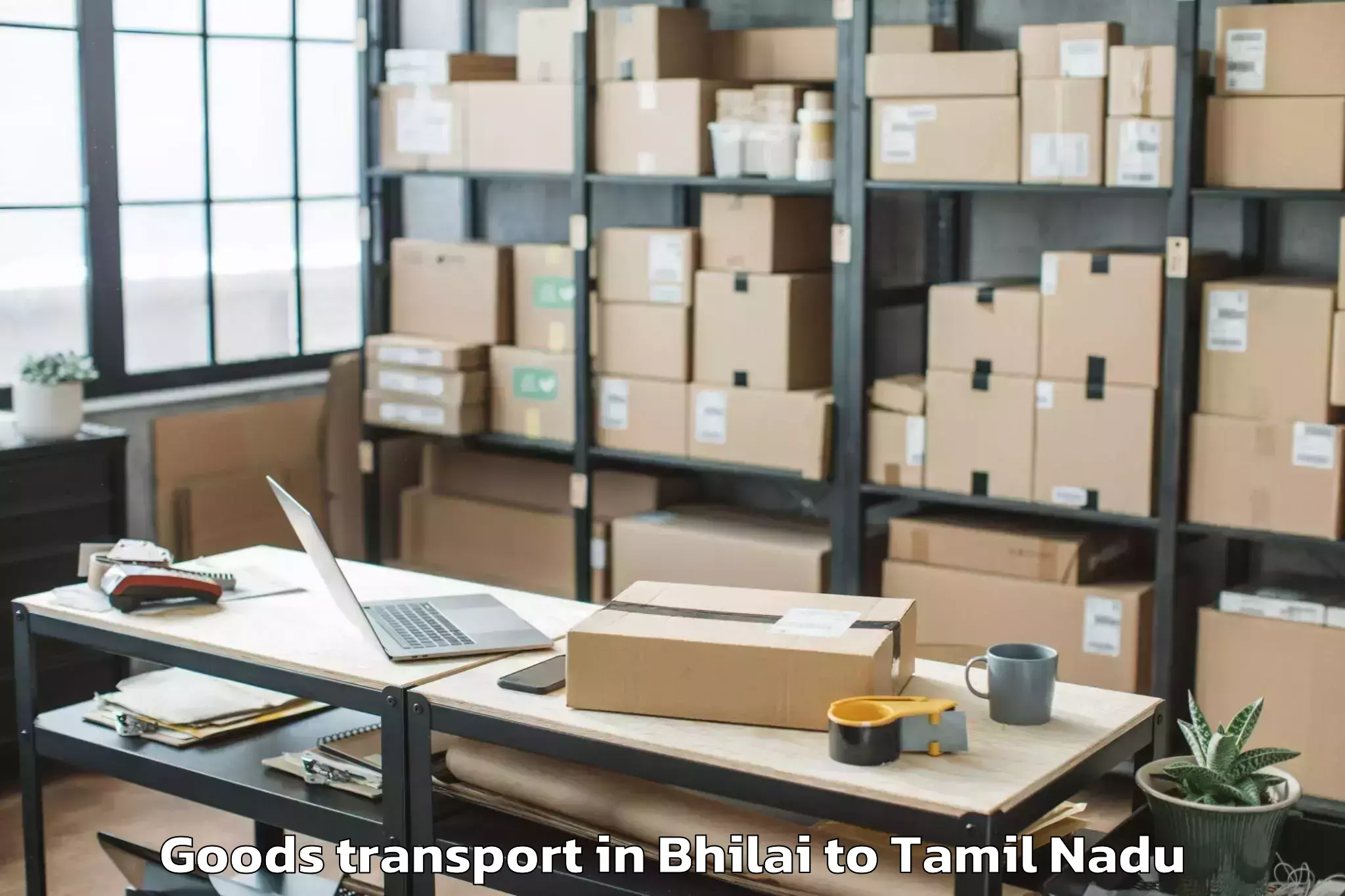 Expert Bhilai to Walajabad Goods Transport